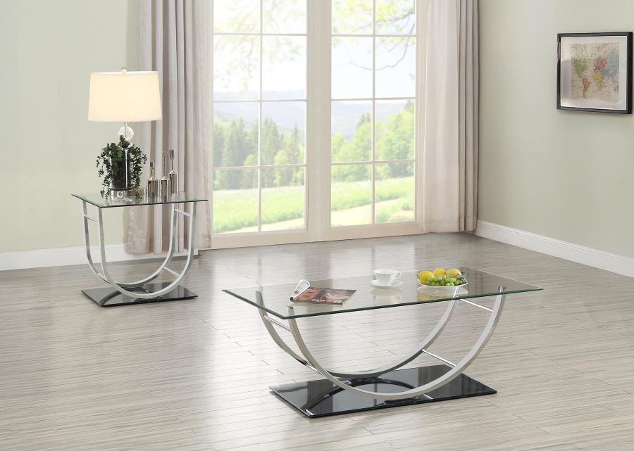 Danville - Glass Top Coffee Table Set