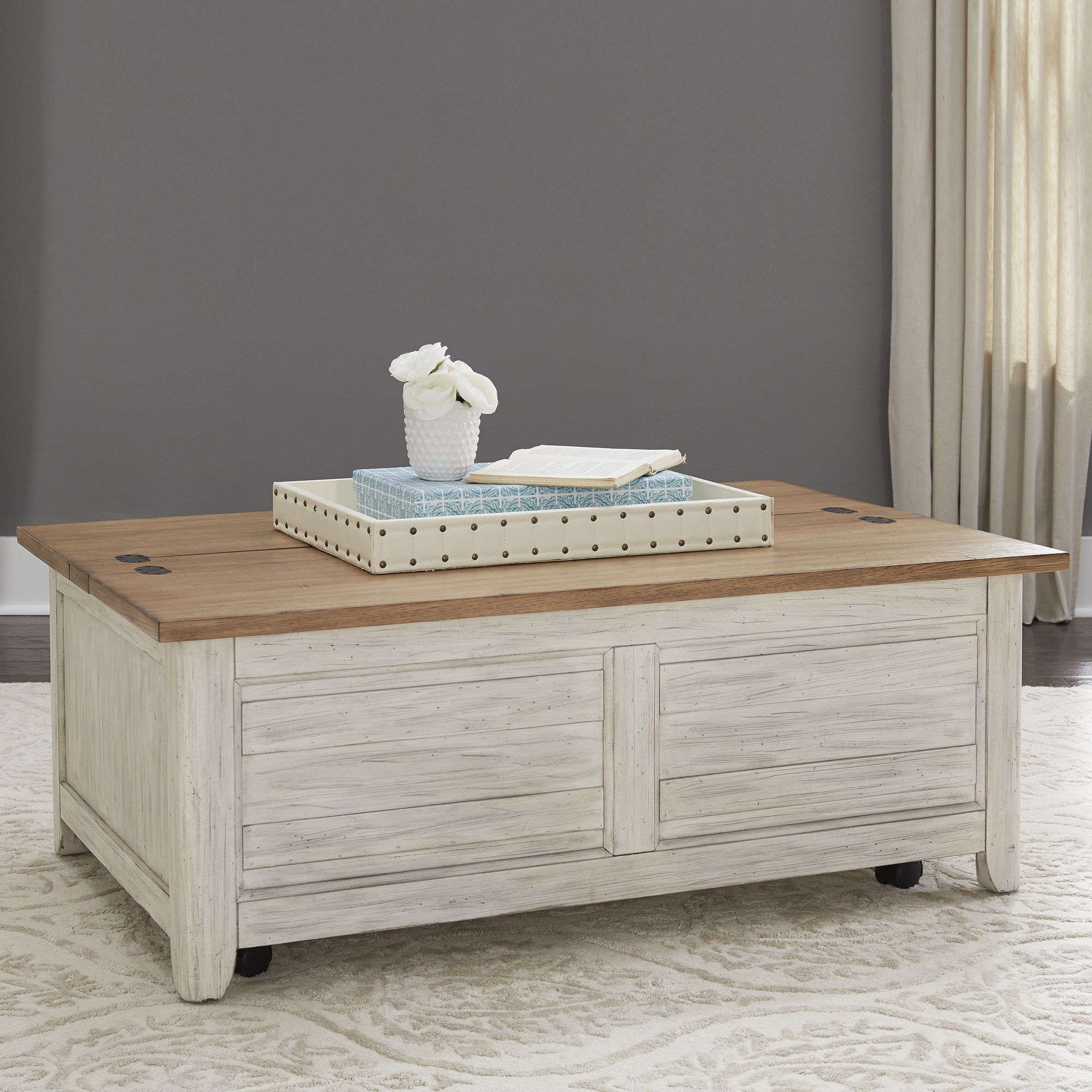 Farmhouse Reimagined - Storage Trunk - White