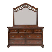 Messina Estates - Dresser & Mirror - Dark Brown