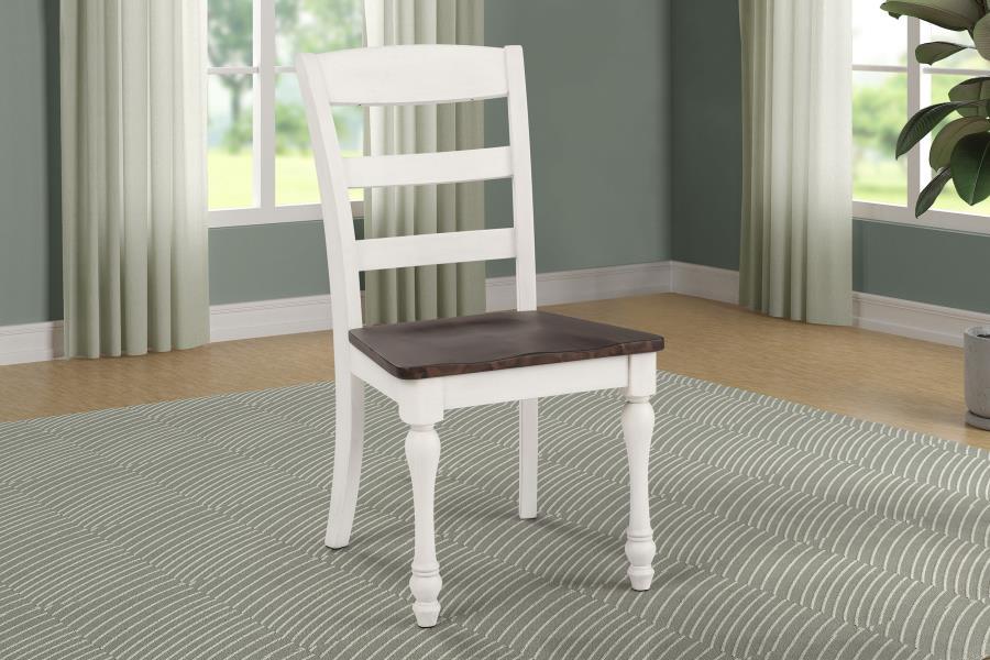 Madelyn - Wood Dining Side Chair (Set of 2) - Coastal White