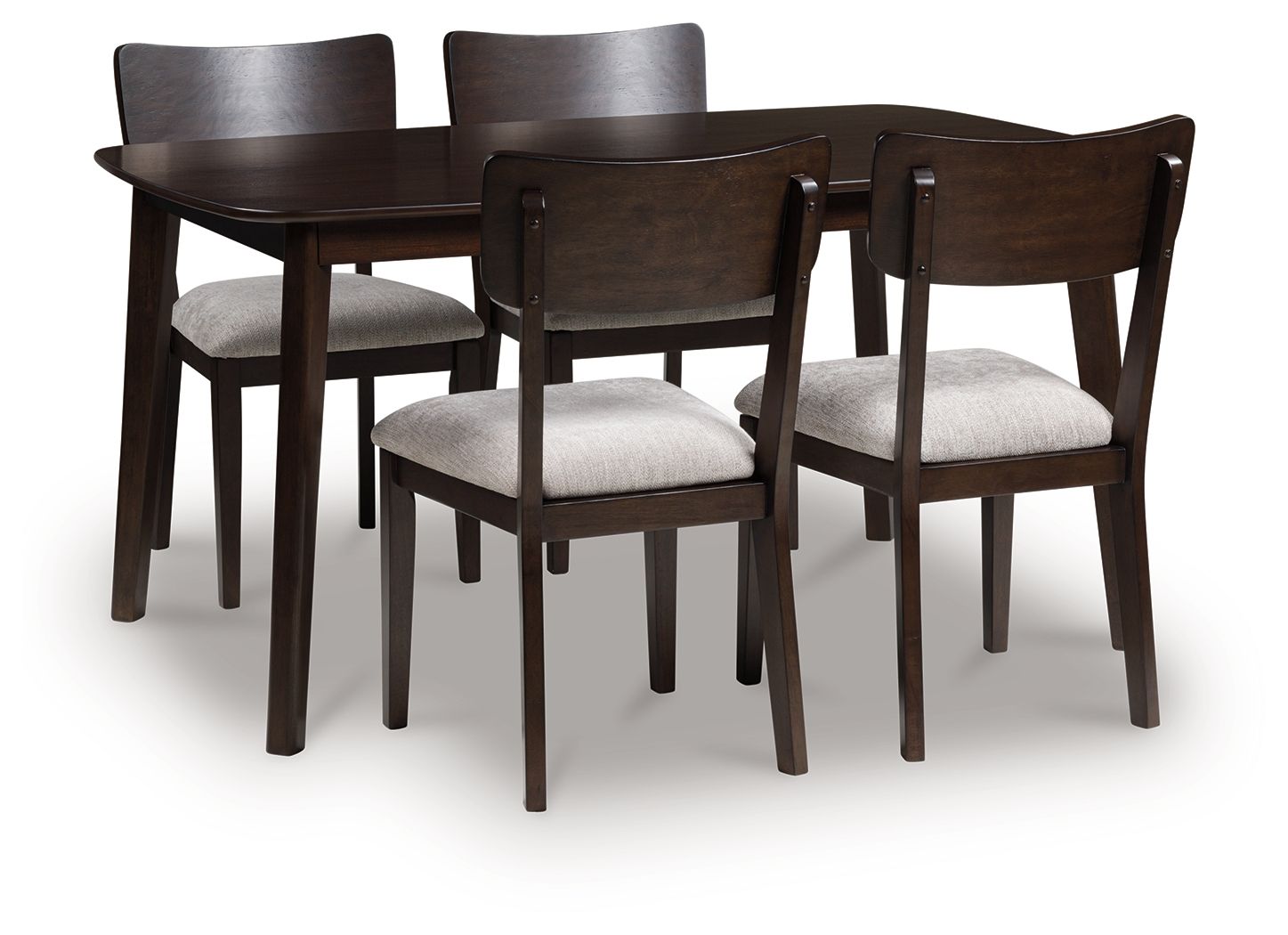 Mallenette - Dining Room Table Set (Set of 5) - Merlot