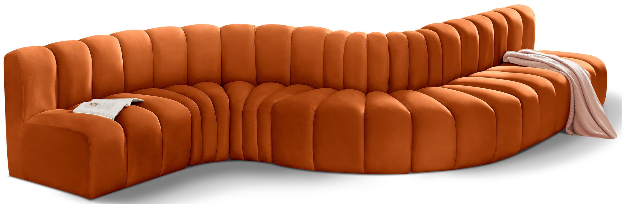 Arc - Velvet 7 Piece Modular Sofa