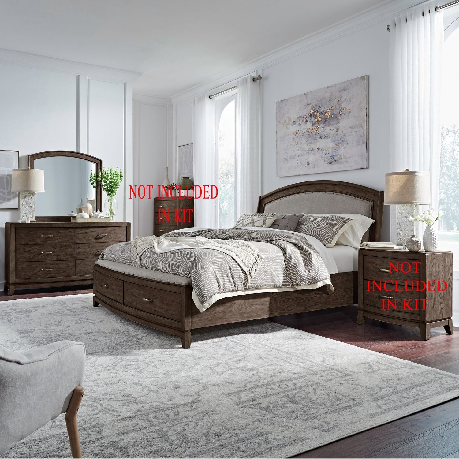 Avalon - Upholstered Bedroom Set