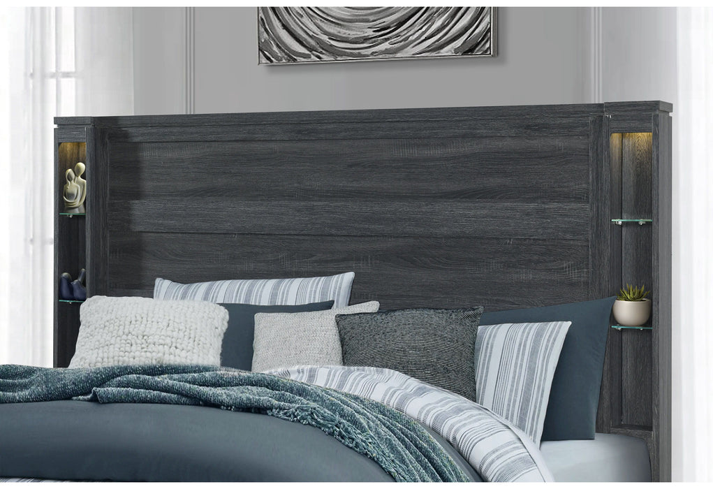 Cypress - Queen Bed - Dark Gray