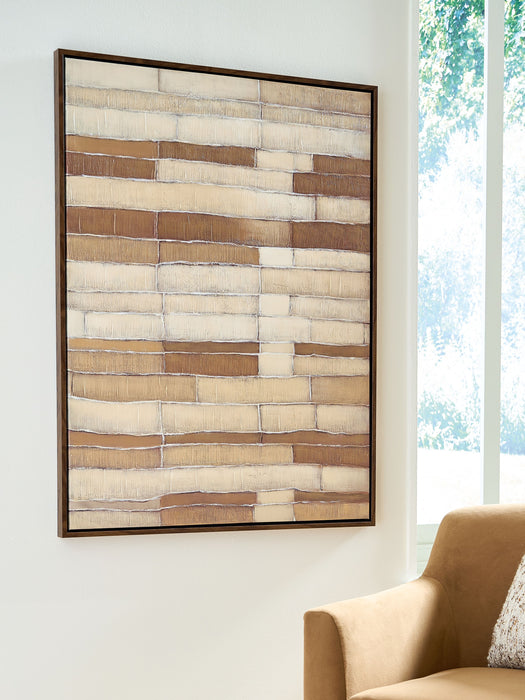 Kalanmore - Brown / Tan / White - Wall Art