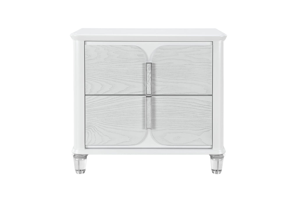 Apollo - Nightstand - Gray / White