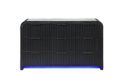 Beckett - Dresser With LED - Black / White