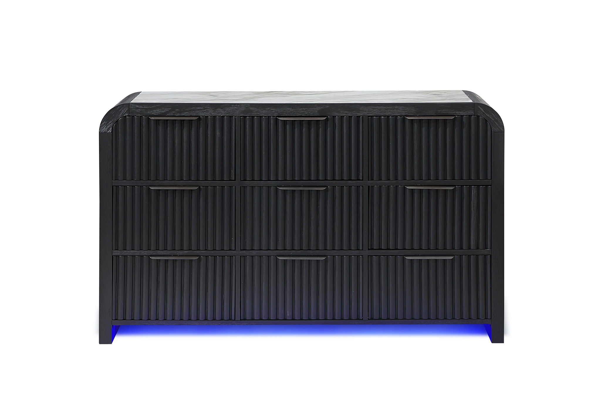 Beckett - Dresser With LED - Black / White