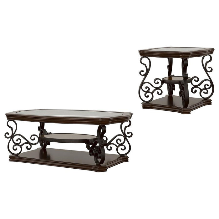 Laney - Glass Top Coffee And End Table Set