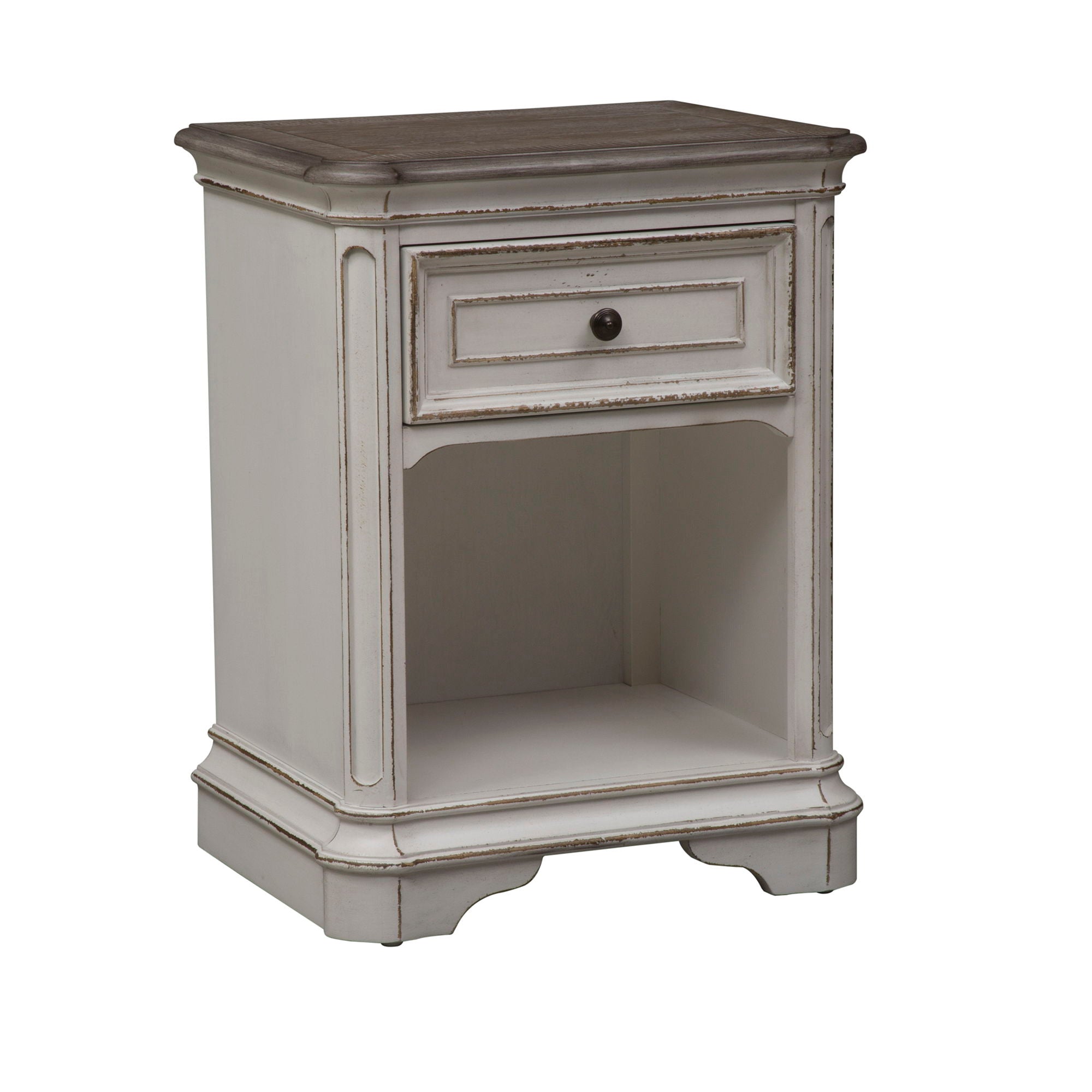 Magnolia Manor - 1 Drawer Nightstand - White