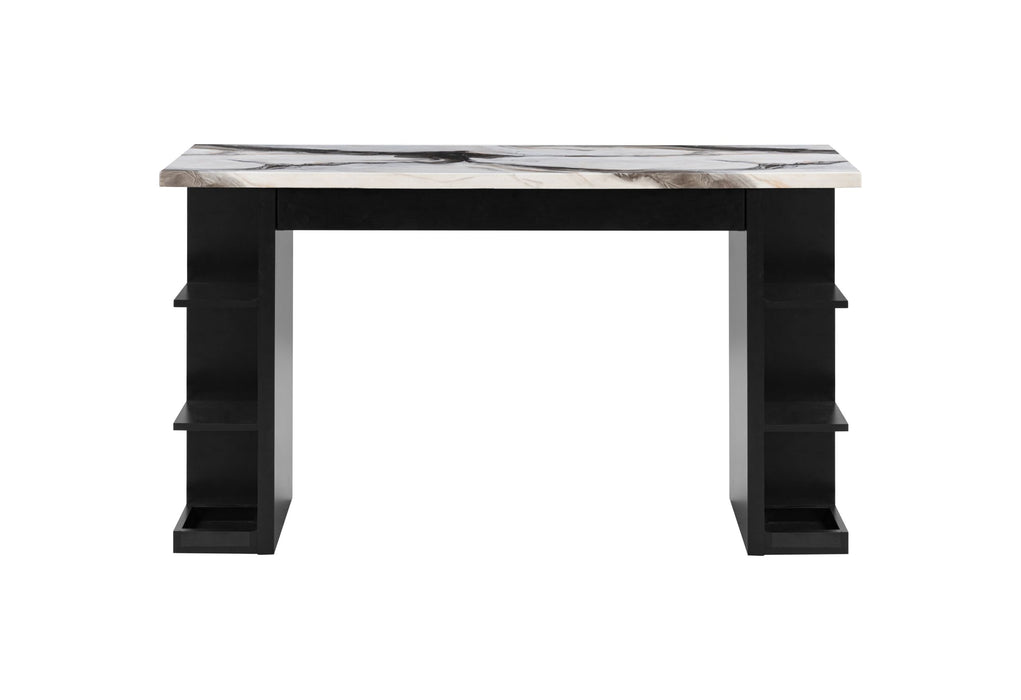 D3232 - Console Sofa Table - Beige / Black