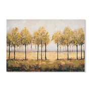 Wall Art Decor Canvas Print Autumn Embellishments Plant Forest Abstract Tree - Tan Leaves