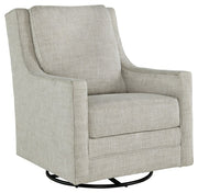 Kambria - Swivel Glider Accent Chair - Fog