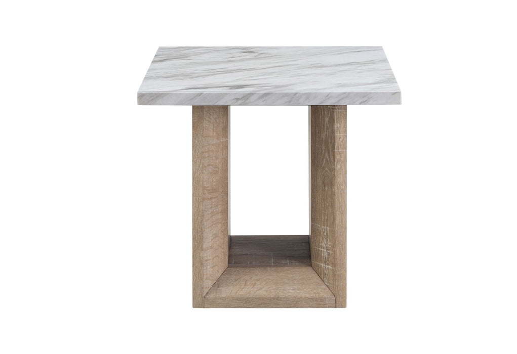 T02 - End Table - Natural / White