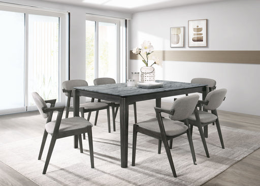 Stevie Rectangular Dining Set Grey and Black - iDEAL Furniture (Danbury, CT)