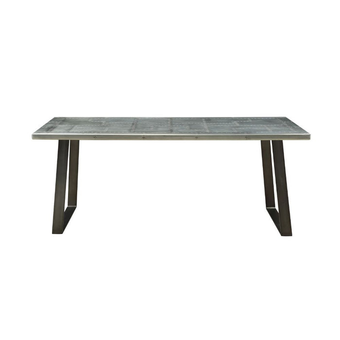 Kaylia - Dining Table - Aluminum & Gunmetal