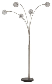 Winter - Metal Arc Lamp  - Silver Finish
