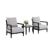 Outdoor Patio Furniture, Chat Set, Sunbrella Cushions And Side Table
