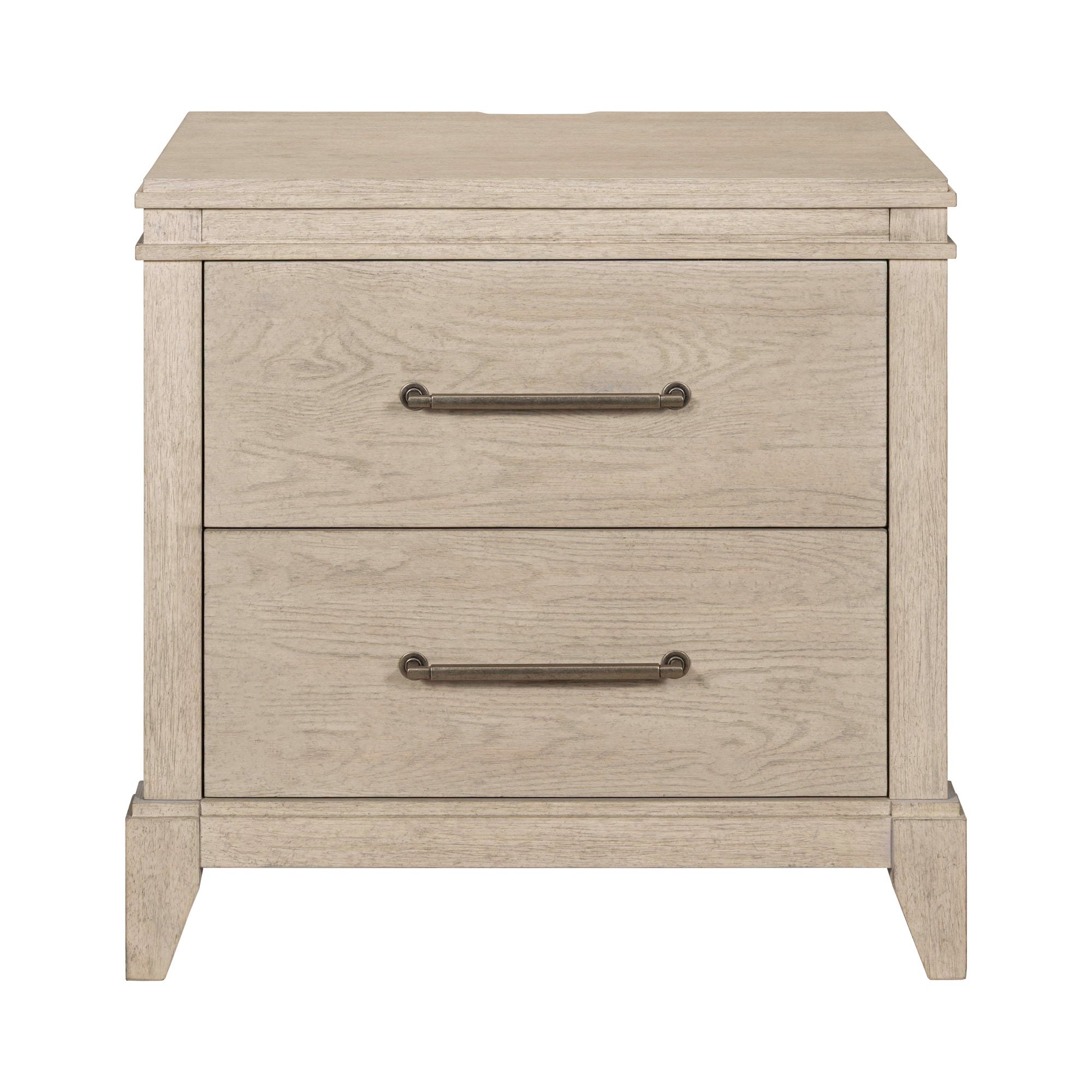 New Haven - Nightstand With Charging Station - White