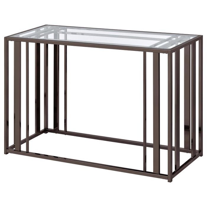 Adri - Glass Top Entryway Sofa Console Table