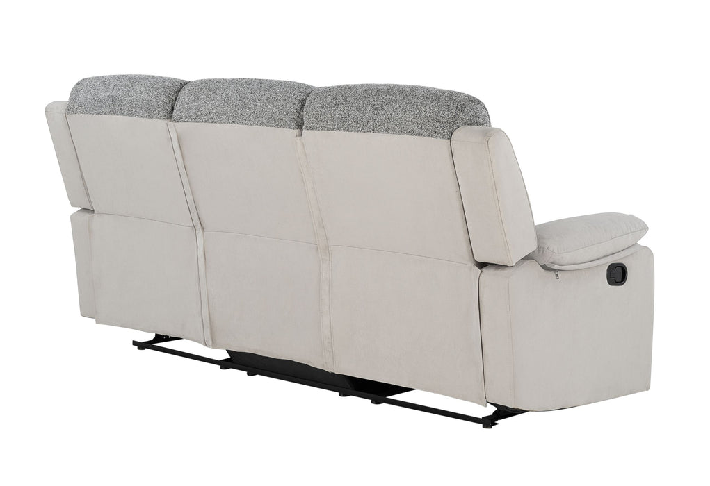 U6027 - Reclining Sofa - Dark Gray / Light Gray