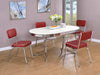 Retro 5-piece Oval Dining Set - iDEAL Furniture (Danbury, CT)