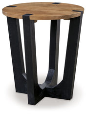 Hanneforth - Round End Table - Brown