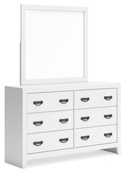 Binterglen - Dresser And Mirror - White