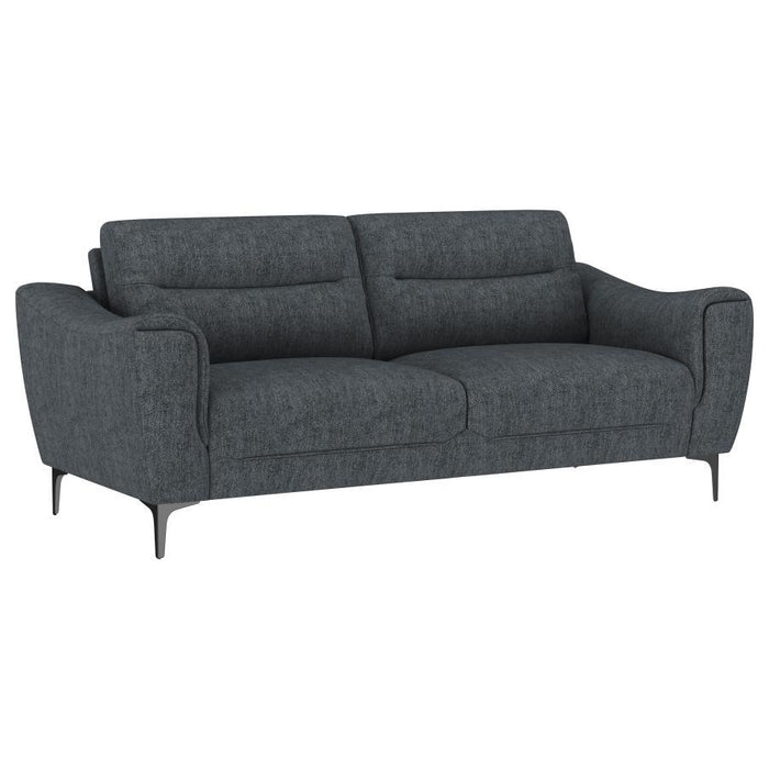 Nolan - 2-Piece Upholstered Sofa Set - Charcoal