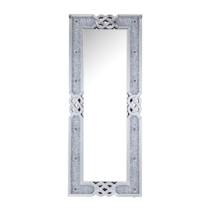 Noralie - Accent Floor Mirror - Pearl Silver