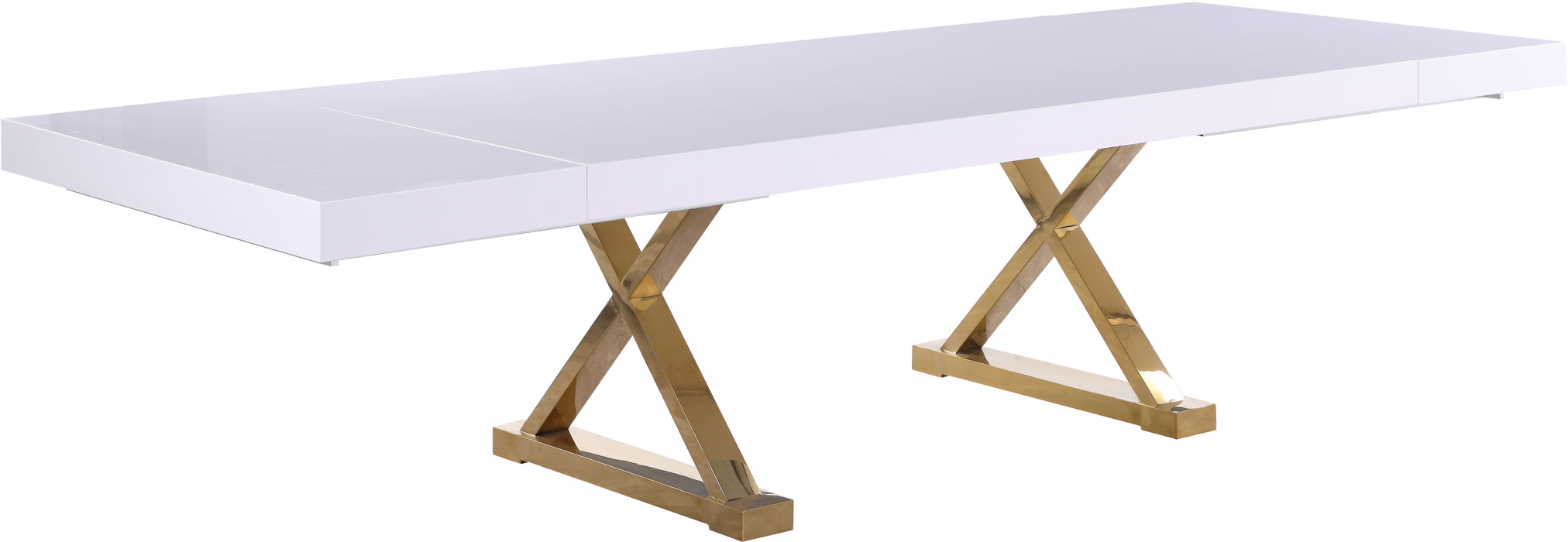 Excel - Extendable Dining Table with Gold Base