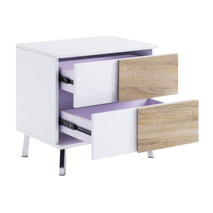 Verux - End Table - White High Gloss