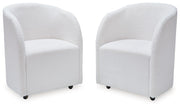 Rowanbeck - Dining Upholstered Arm Chair (Set of 2) - Ivory