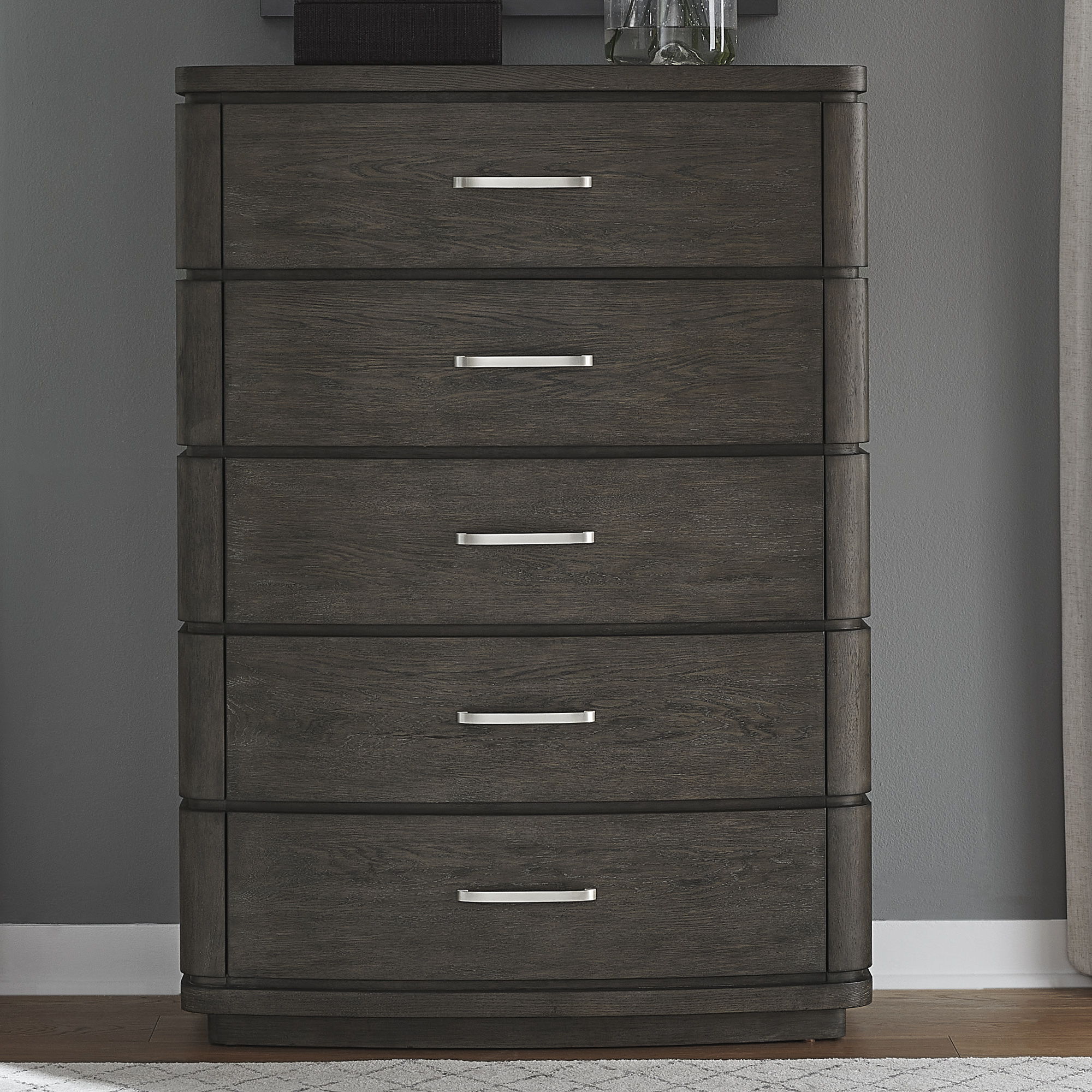 Cascade Falls - 5 Drawer Chest - Satin Espresso