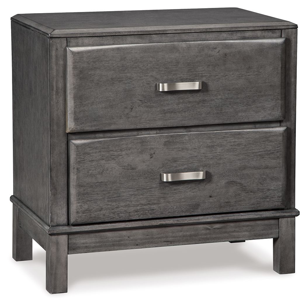 Caitbrook - Two Drawer Night Stand - Gray