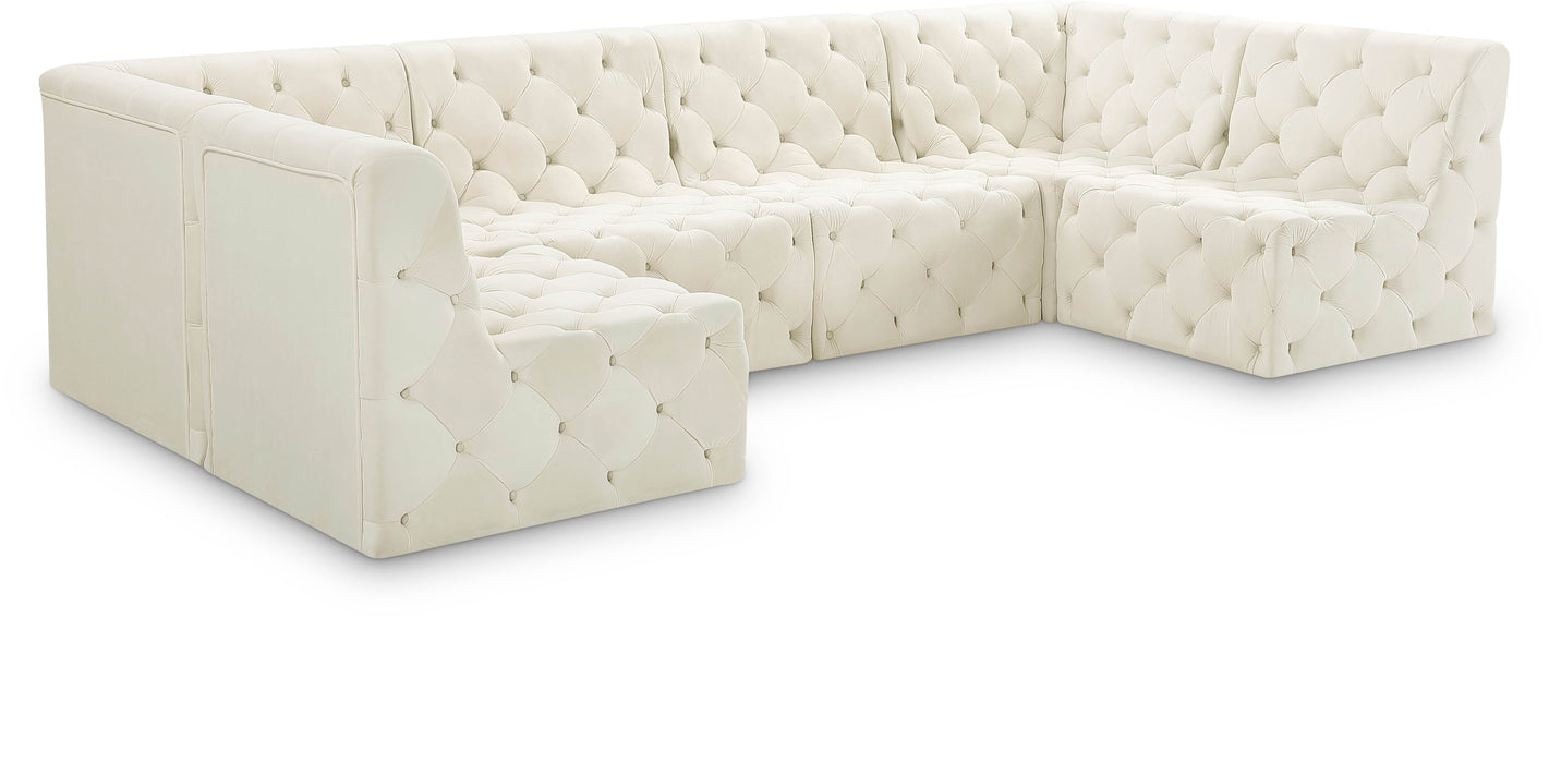 Tuft - Modular Sectional 6 Piece - Cream - Modern & Contemporary