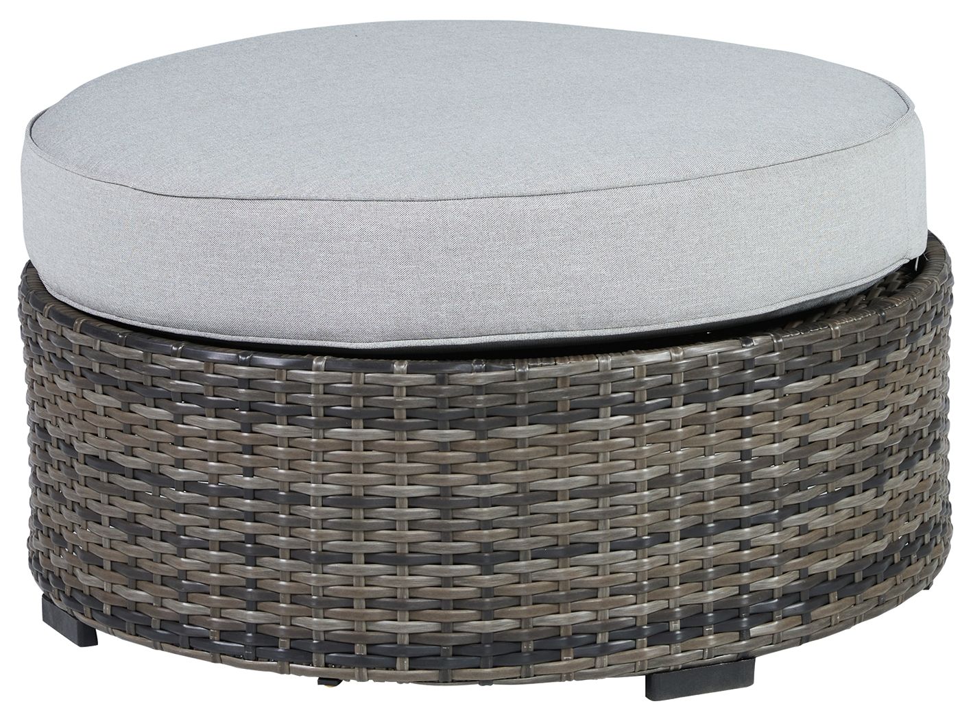 Harbor Court - Ottoman with Cushion - Gray