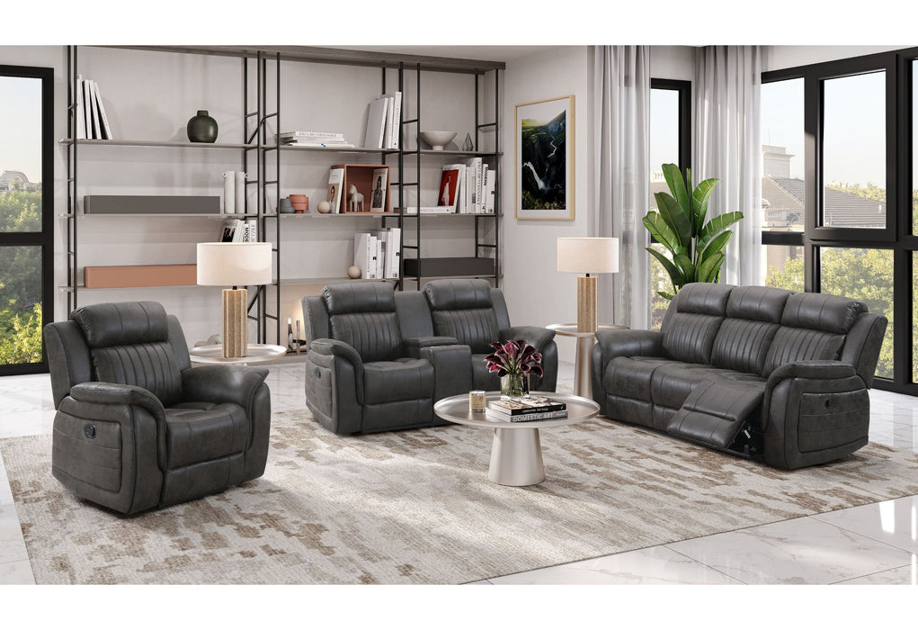 U8517 - Reclining Sofa / Reclining Loveseat / Glider Recliner - Charcoal