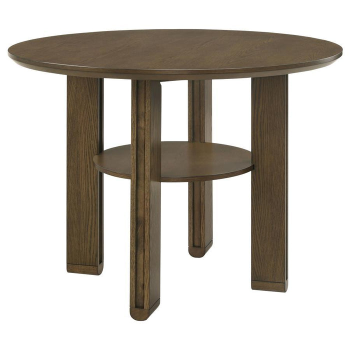 Ottowa - 5-Piece Round Counter Height Dining Room Set - Brown