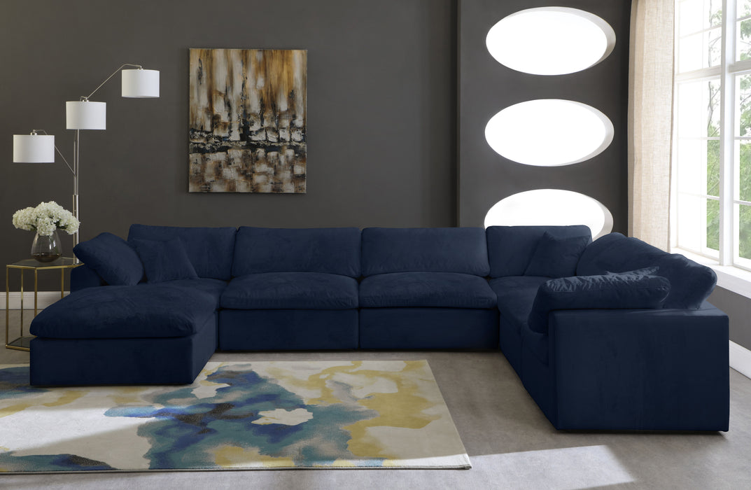 Cozy - Modular Sectional Cloud 7 Piece - Navy