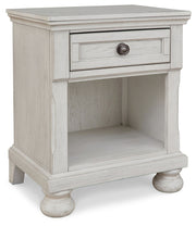 Robbinsdale - One Drawer Night Stand - Antique White