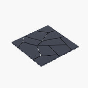 Stone Style Patio Deck Tiles Diy Interlocking Floor Tiles