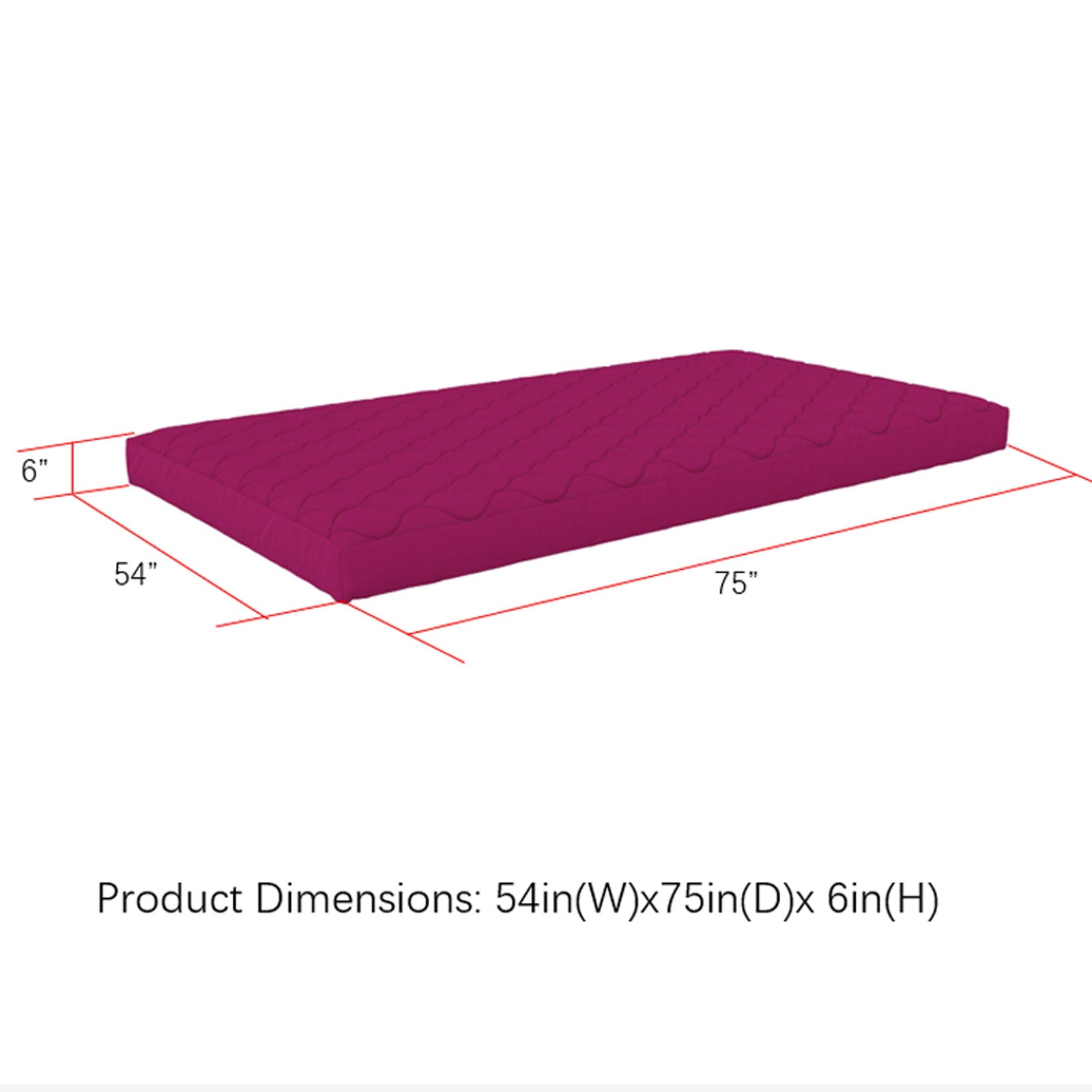 Dana - 6" Quilted Mattress With Removable Cover