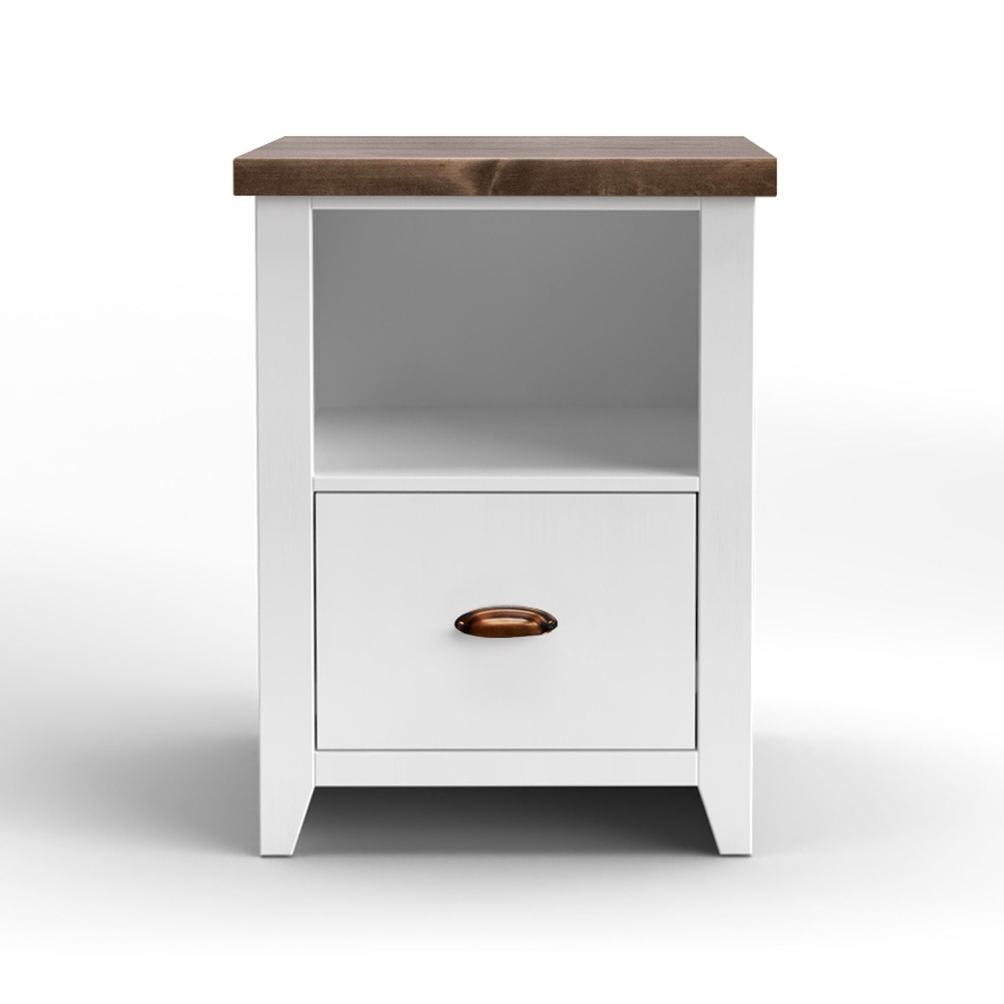 1 Drawer File - Jasmine Whitewash / Barnwood