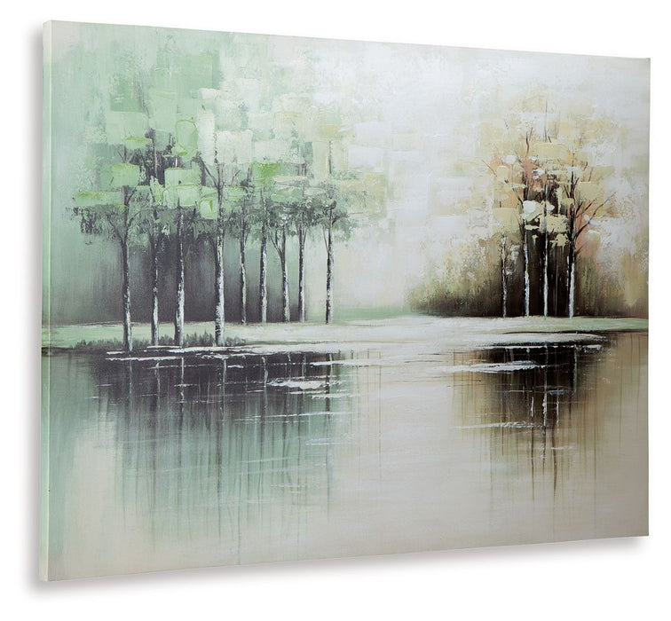 Garlenridge - Green / Tan / White - Wall Art