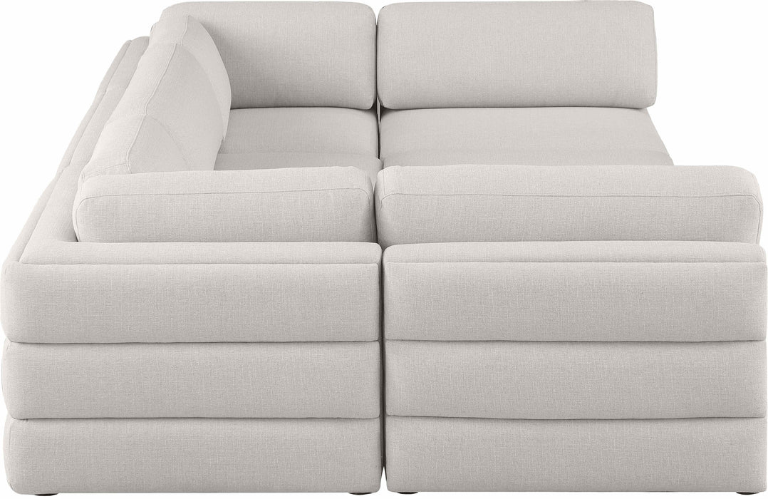 Beckham - Modular Sectional 6 Piece - Beige - Fabric