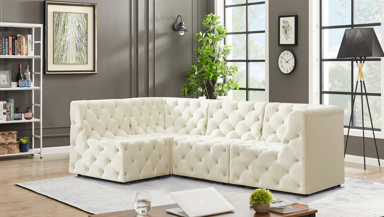 Tuft - Modular Sectional 4 Piece - Cream