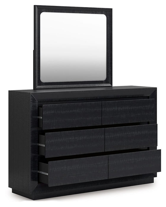 Londer - Black - Dresser And Mirror