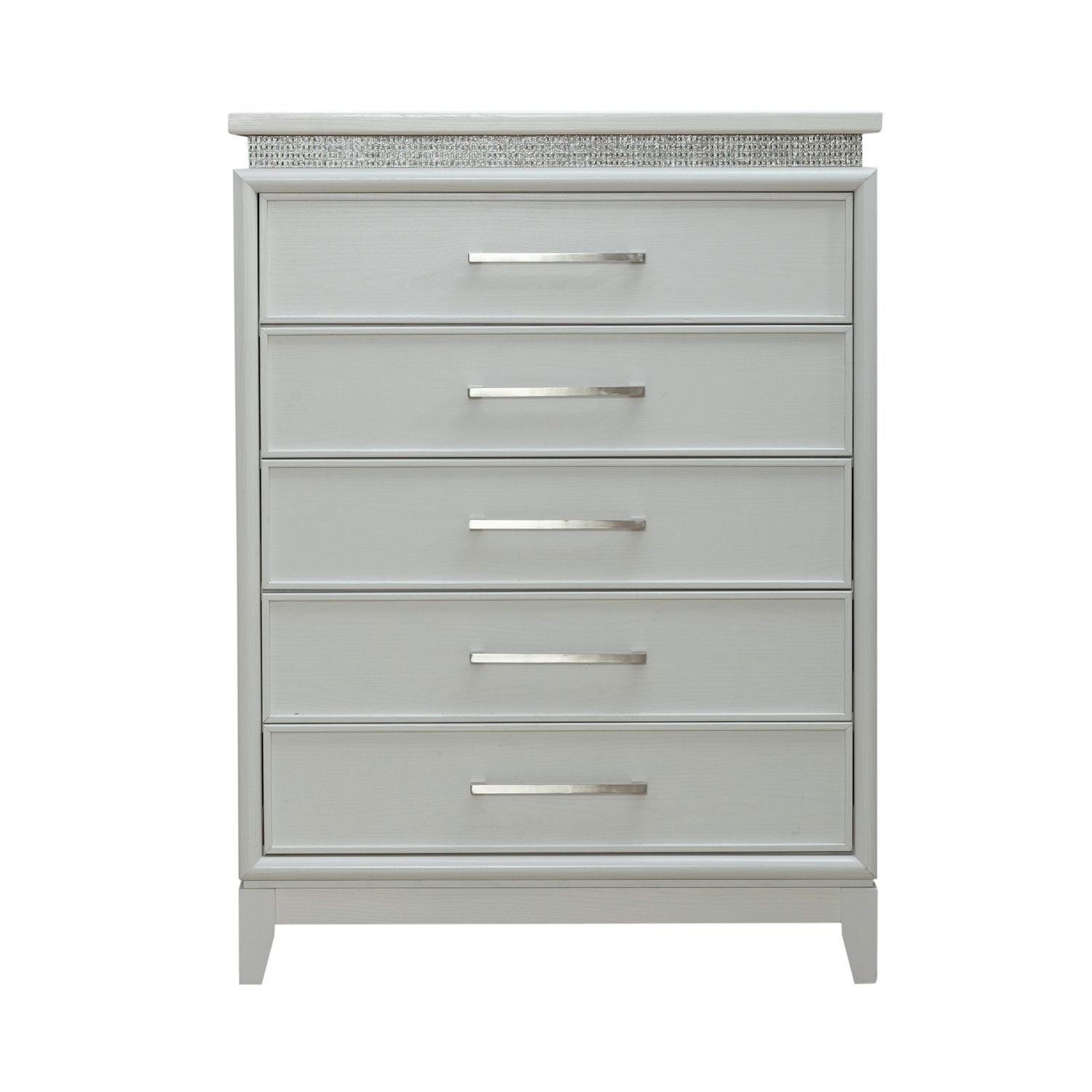 Reflections - 5 Drawer Chest With Lights - White