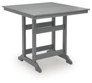 Sanctuary Beach - Square Counter Table With Umbrella Option - Dark Gray